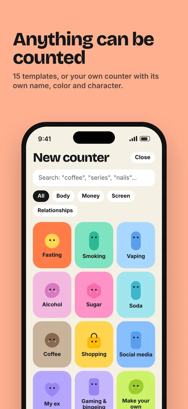 Anything can be counted: 15 templates or your own